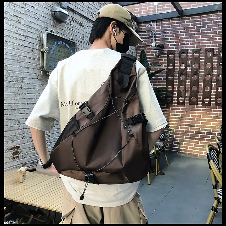 Crossbody Bag Large Capacity Drawstring Casual Travel Shoulder Bag — feature 30