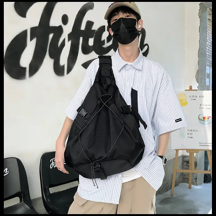 Crossbody Bag Large Capacity Drawstring Casual Travel Shoulder Bag — feature 31