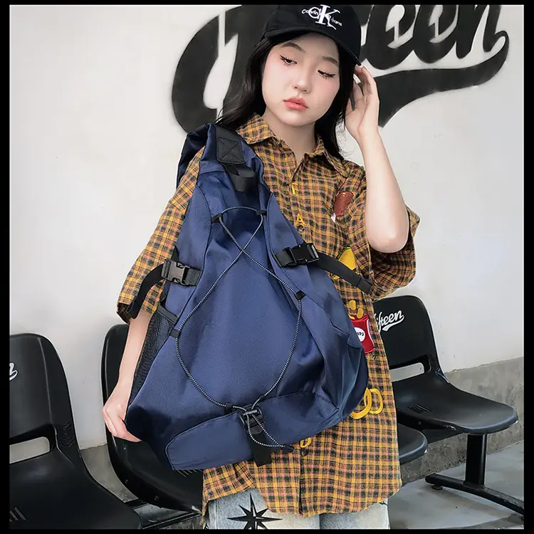 Crossbody Bag Large Capacity Drawstring Casual Travel Shoulder Bag — feature 33