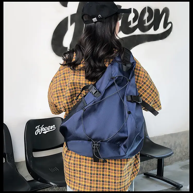 Crossbody Bag Large Capacity Drawstring Casual Travel Shoulder Bag — feature 34