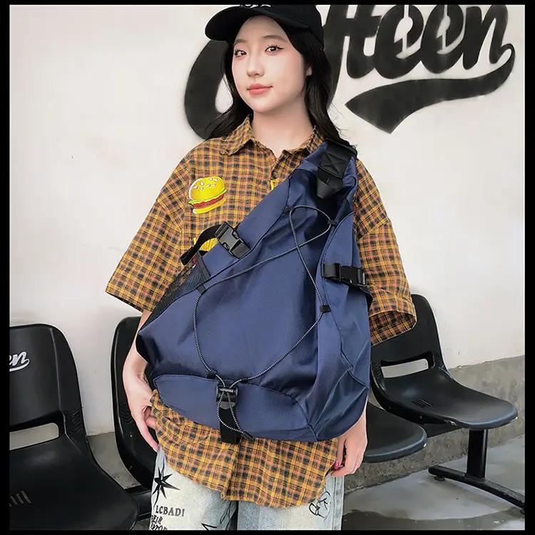 Crossbody Bag Large Capacity Drawstring Casual Travel Shoulder Bag — feature 39