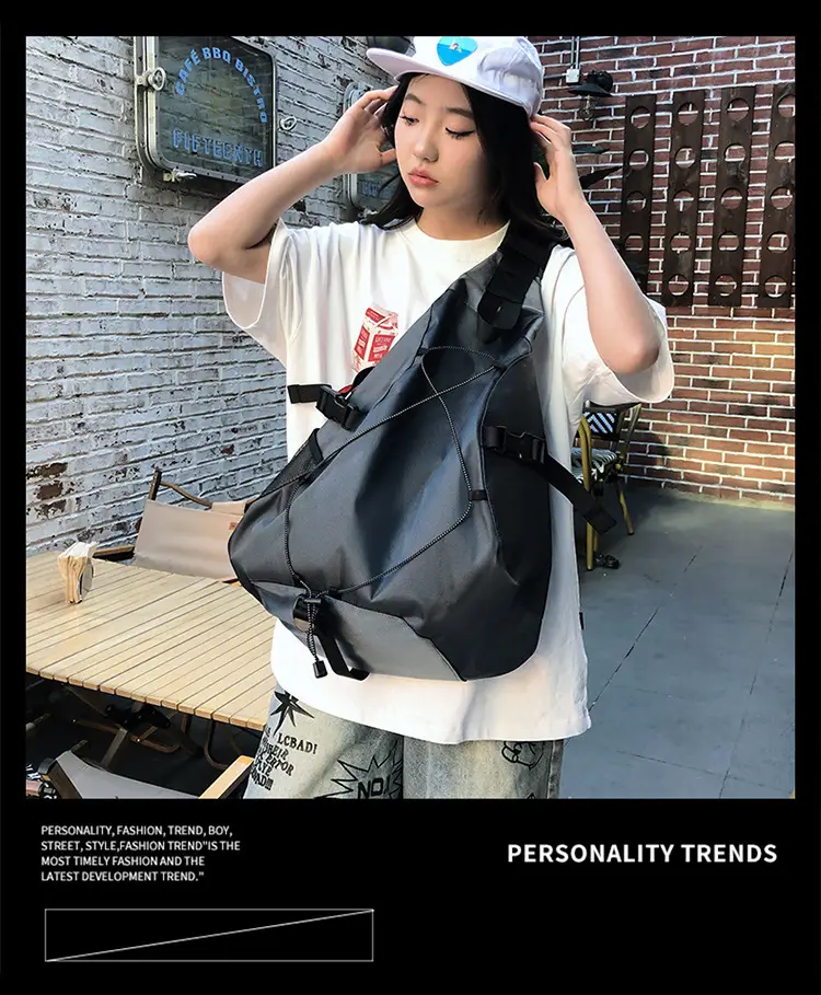 Crossbody Bag Large Capacity Drawstring Casual Travel Shoulder Bag — feature 4