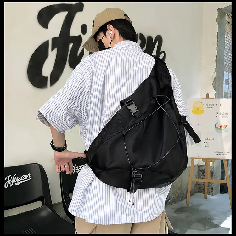 Crossbody Bag Large Capacity Drawstring Casual Travel Shoulder Bag — feature 41