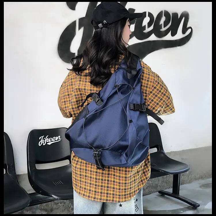 Crossbody Bag Large Capacity Drawstring Casual Travel Shoulder Bag — feature 42