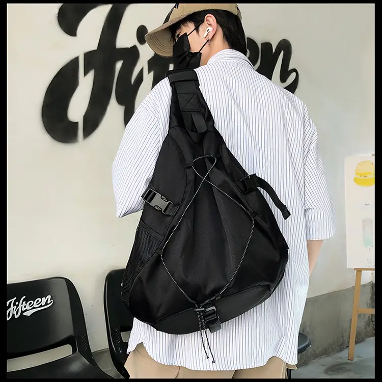 Crossbody Bag Large Capacity Drawstring Casual Travel Shoulder Bag — feature 43