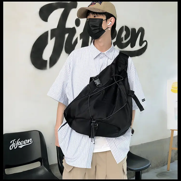 Crossbody Bag Large Capacity Drawstring Casual Travel Shoulder Bag — feature 44