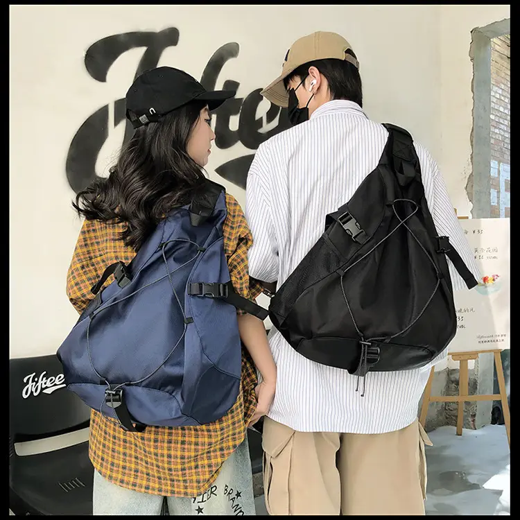 Crossbody Bag Large Capacity Drawstring Casual Travel Shoulder Bag — feature 45