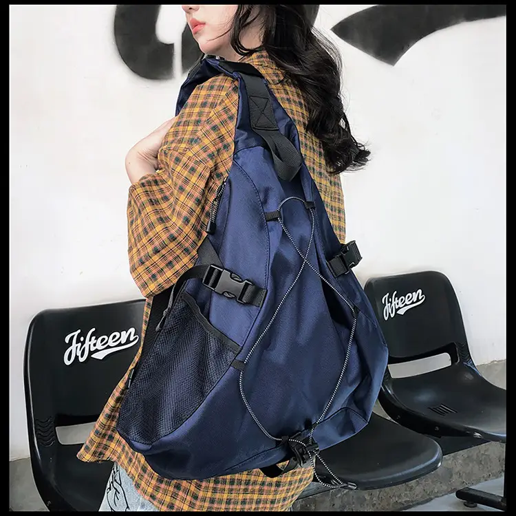 Crossbody Bag Large Capacity Drawstring Casual Travel Shoulder Bag — feature 46