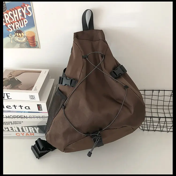 Crossbody Bag Large Capacity Drawstring Casual Travel Shoulder Bag — feature 48