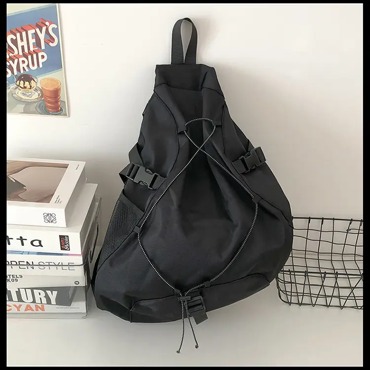 Crossbody Bag Large Capacity Drawstring Casual Travel Shoulder Bag — feature 52