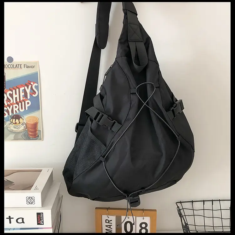 Crossbody Bag Large Capacity Drawstring Casual Travel Shoulder Bag — feature 53