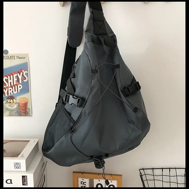 Crossbody Bag Large Capacity Drawstring Casual Travel Shoulder Bag — feature 55