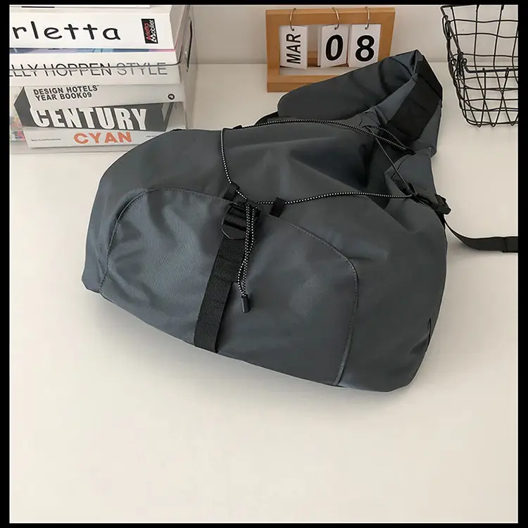 Crossbody Bag Large Capacity Drawstring Casual Travel Shoulder Bag — feature 59