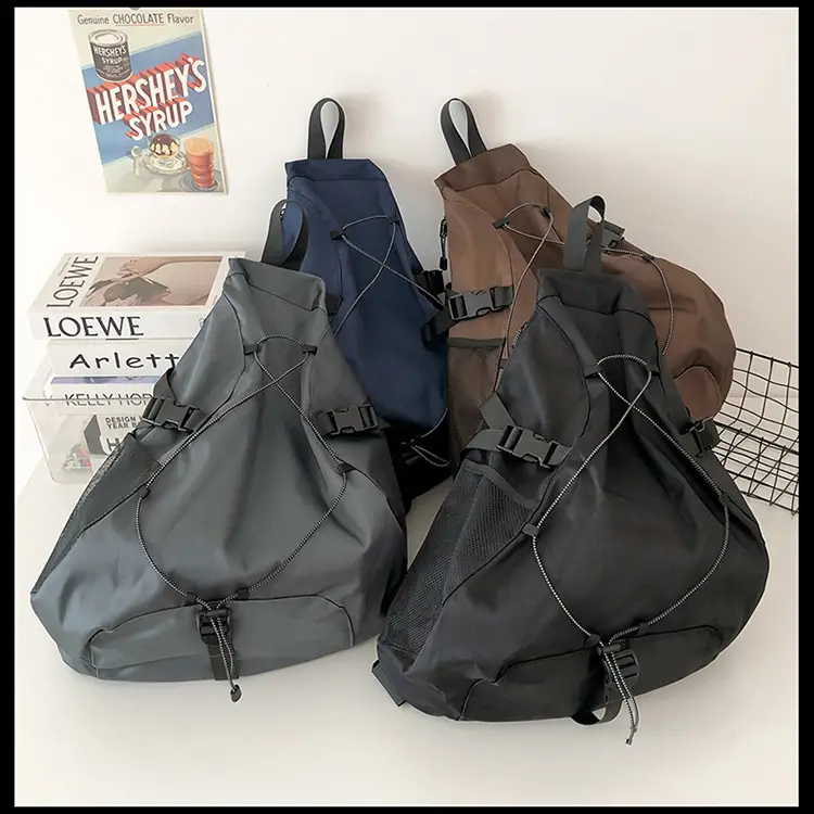 Crossbody Bag Large Capacity Drawstring Casual Travel Shoulder Bag — feature 62
