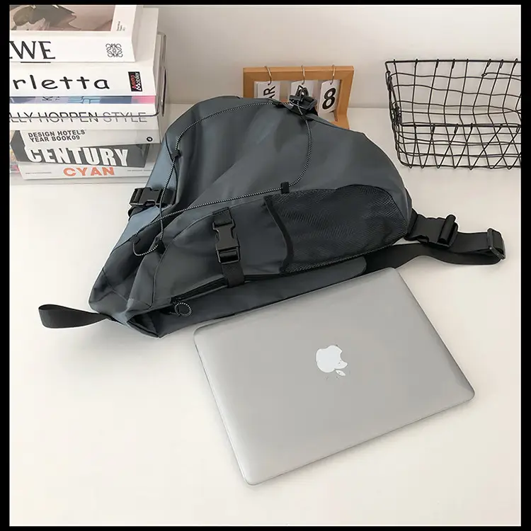 Crossbody Bag Large Capacity Drawstring Casual Travel Shoulder Bag — feature 63