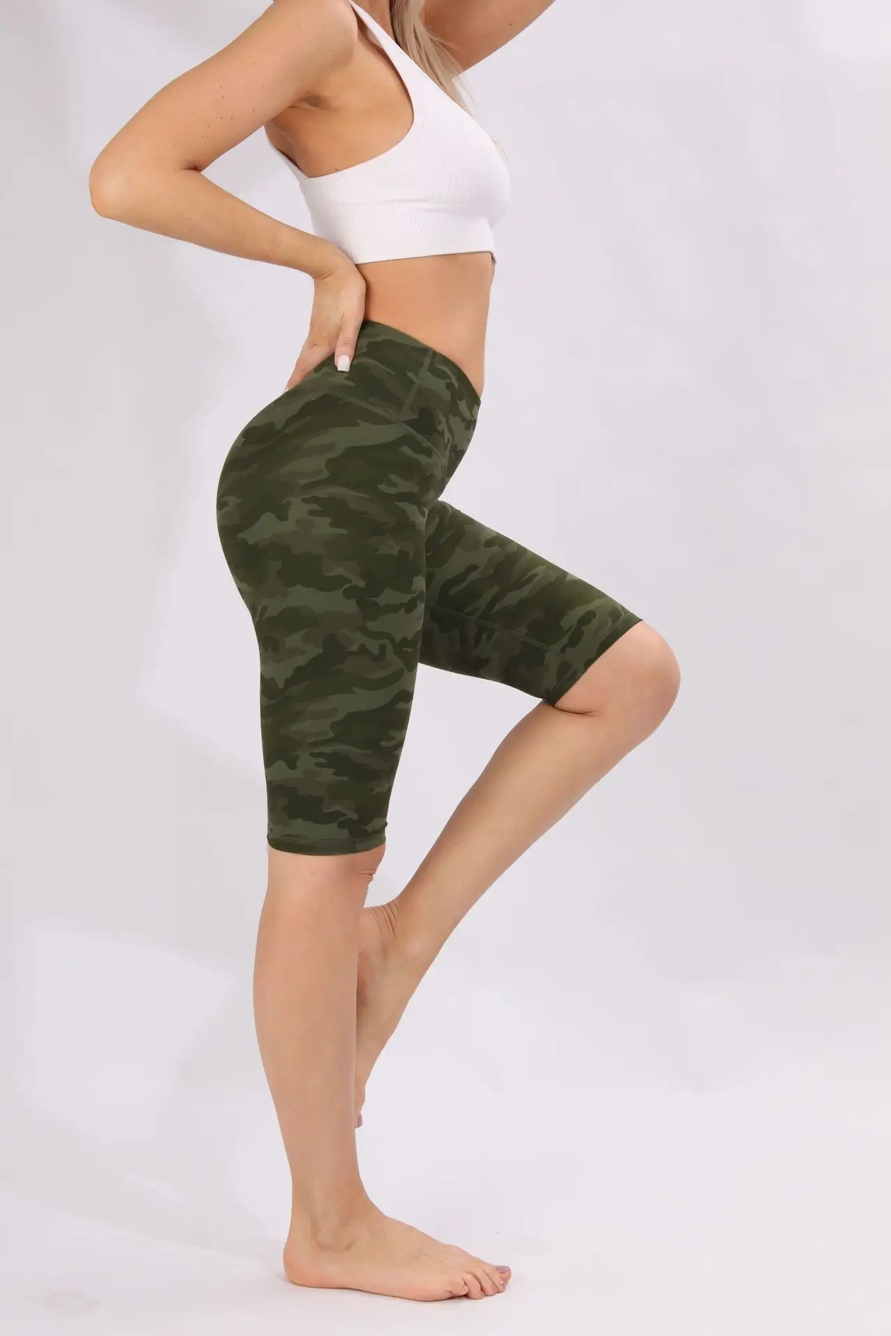 Tight Camouflage Yoga Leggings High Waist Butt Lifter - Image 2