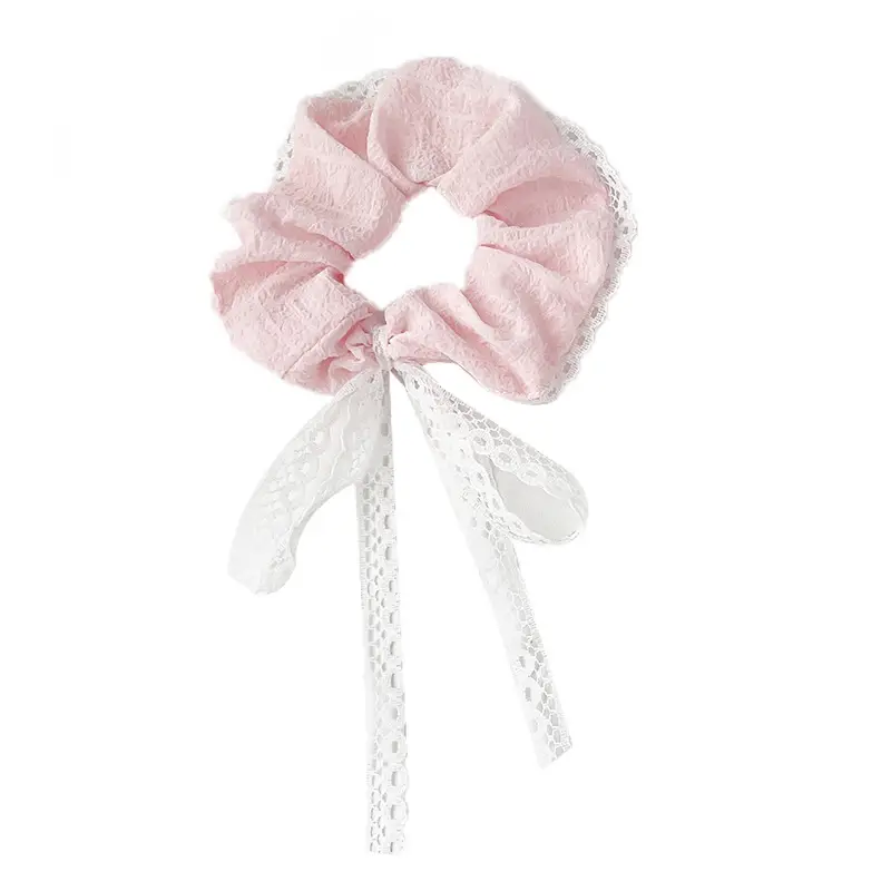 Lace Hair Bands for Women Pink White White