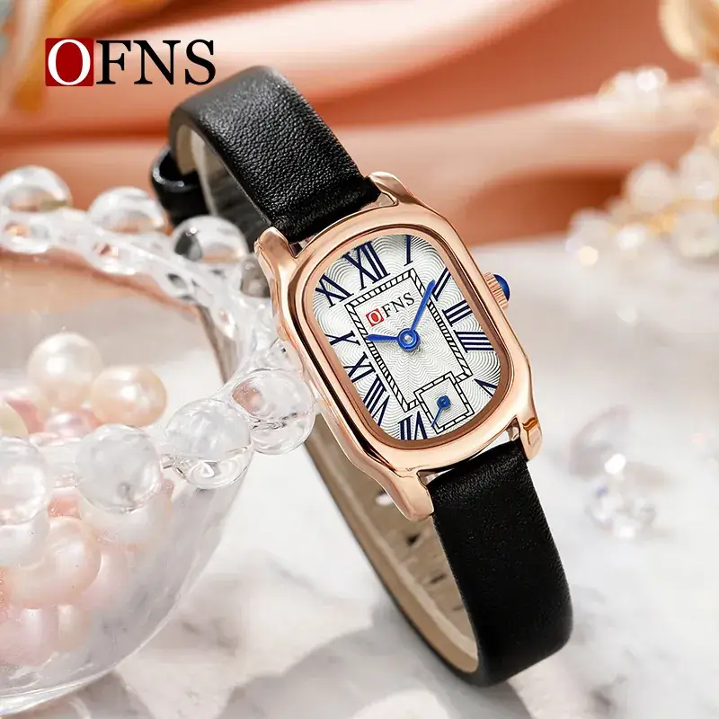 Ofns Women's Quartz Watch with Leather Strap - Image 3