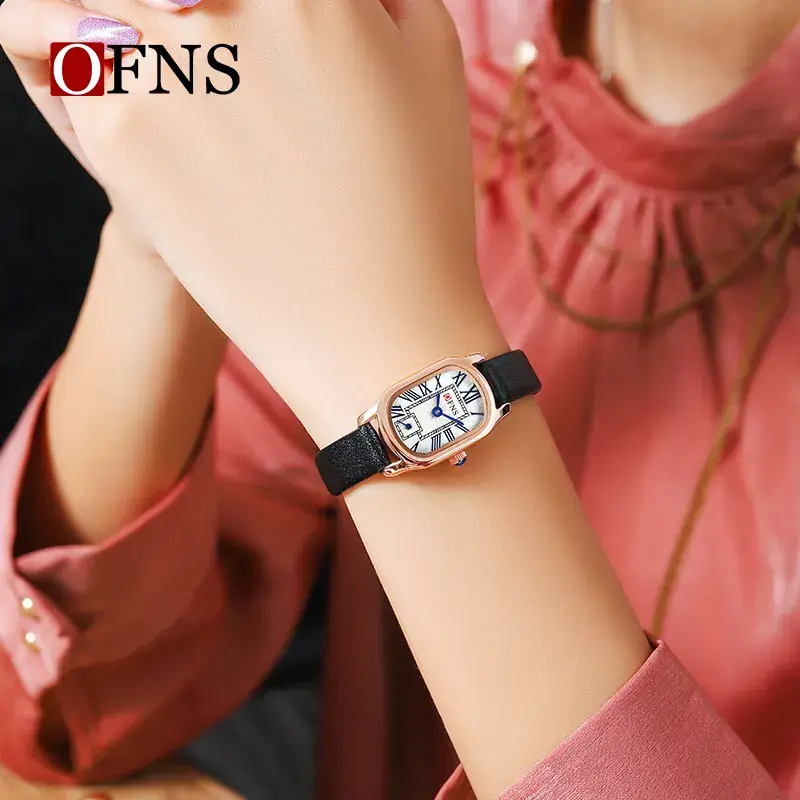 Ofns Women's Quartz Watch with Leather Strap - Image 5