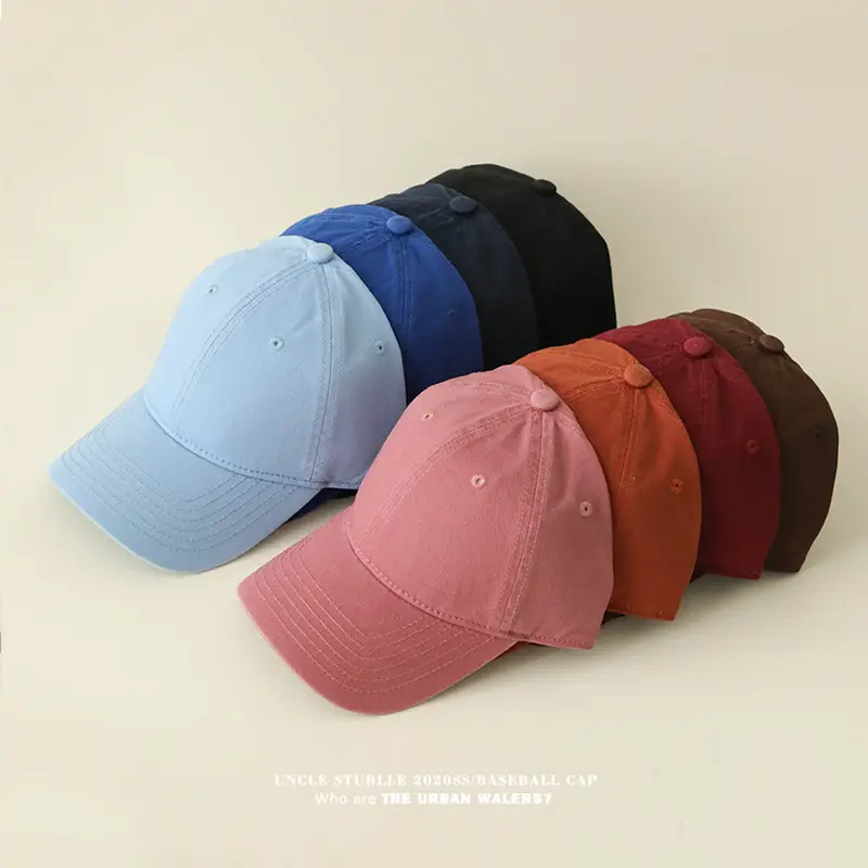 Red Pure Cotton Baseball Cap for Men Women 4 Seasons - Image 18