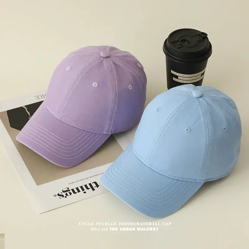 Red Pure Cotton Baseball Cap for Men Women 4 Seasons - Image 19