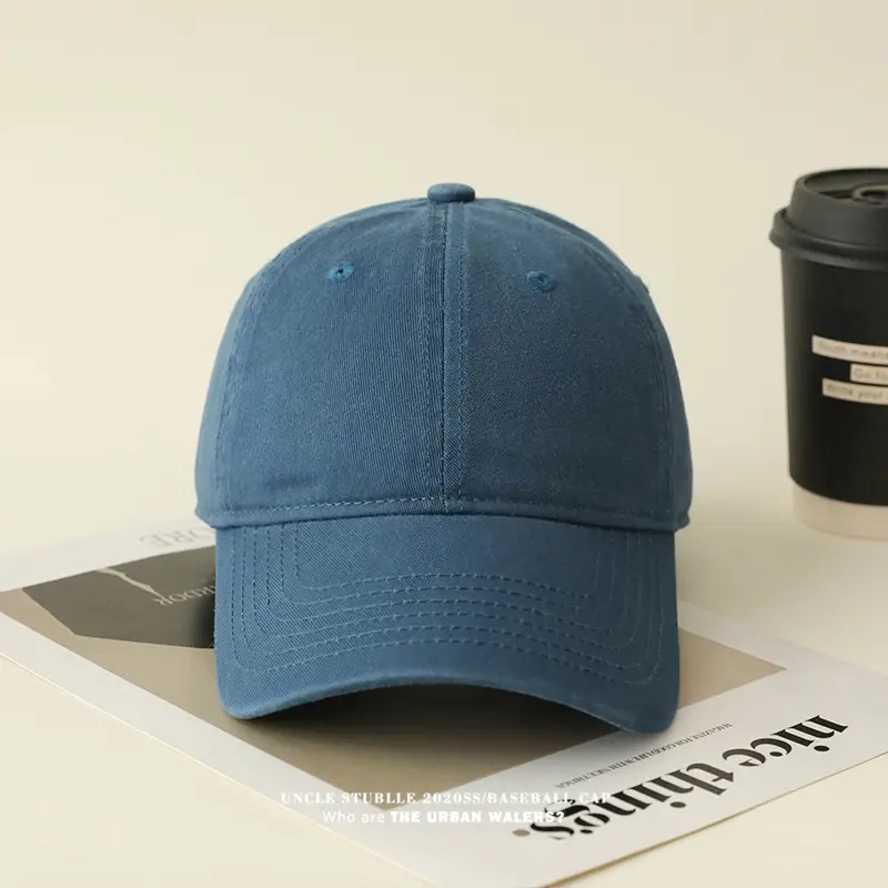 Red Pure Cotton Baseball Cap for Men Women 4 Seasons — feature 12