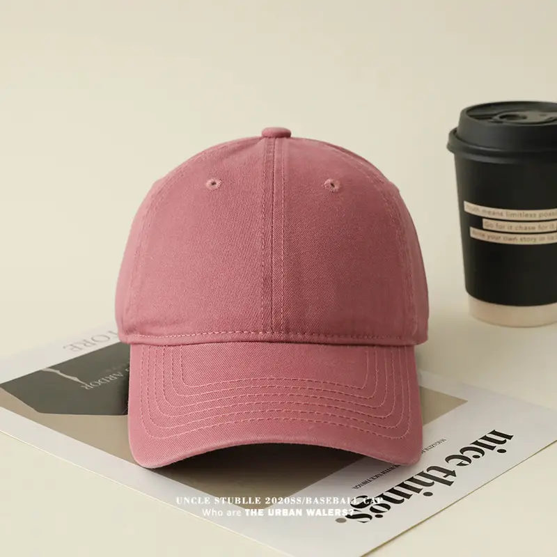 Red Pure Cotton Baseball Cap for Men Women 4 Seasons — feature 15