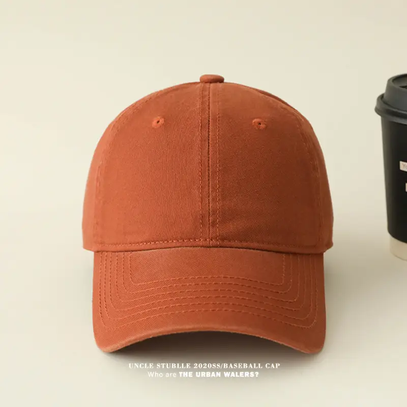 Red Pure Cotton Baseball Cap for Men Women 4 Seasons — feature 16