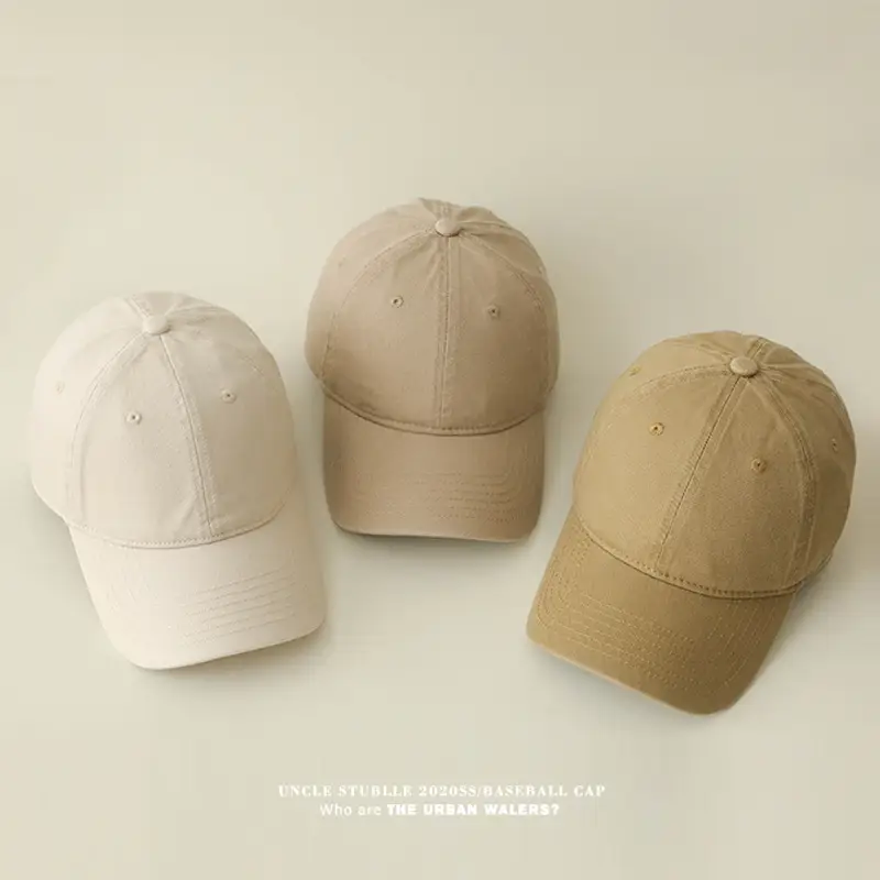 Red Pure Cotton Baseball Cap for Men Women 4 Seasons — feature 2