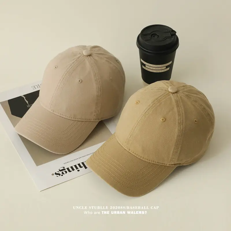 Red Pure Cotton Baseball Cap for Men Women 4 Seasons — feature 5