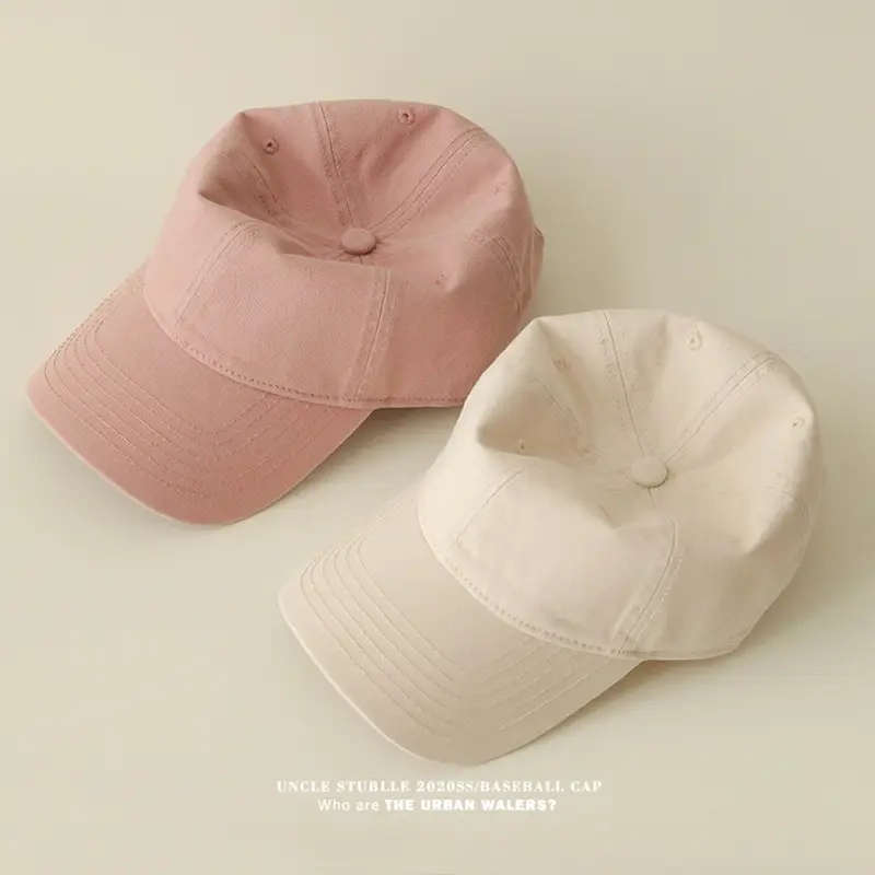 Red Pure Cotton Baseball Cap for Men Women 4 Seasons — feature 6