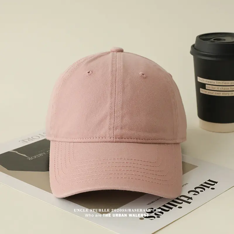 Red Pure Cotton Baseball Cap for Men Women 4 Seasons — feature 7