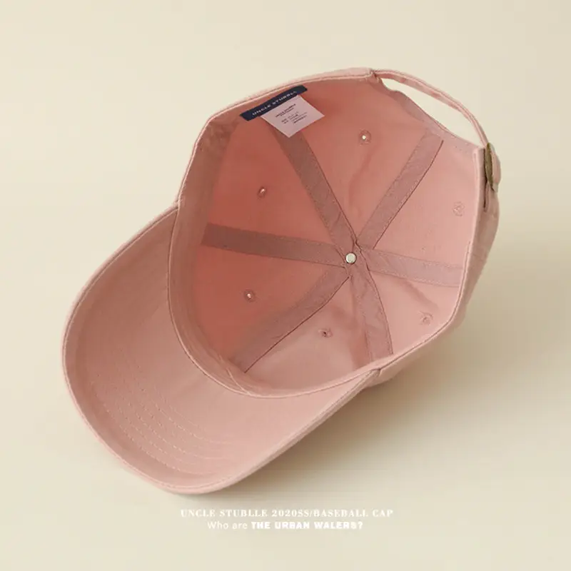 Red Pure Cotton Baseball Cap for Men Women 4 Seasons — feature 8