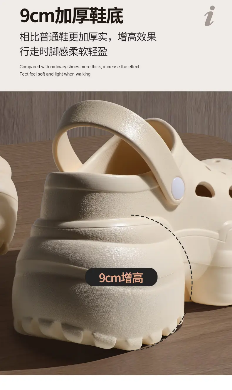 Women's Cross-border Height 11cm Sandals Summer Garden Shoes — feature 21