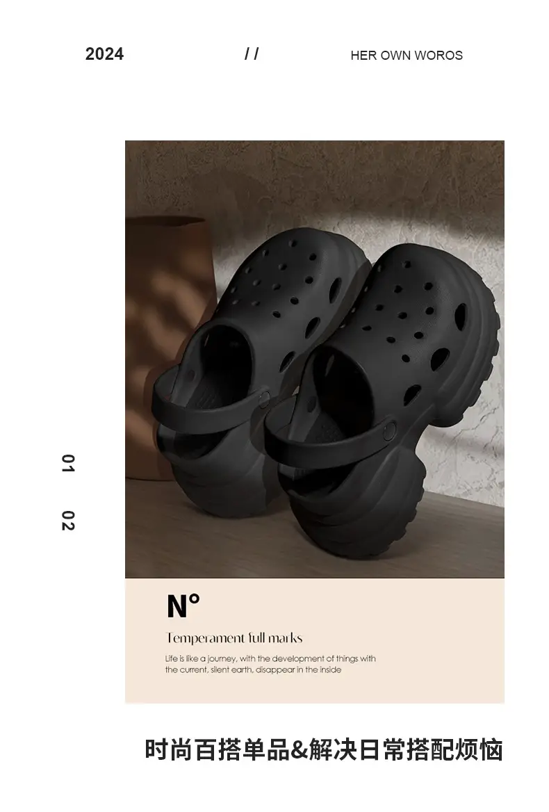 Women's Cross-border Height 11cm Sandals Summer Garden Shoes — feature 33