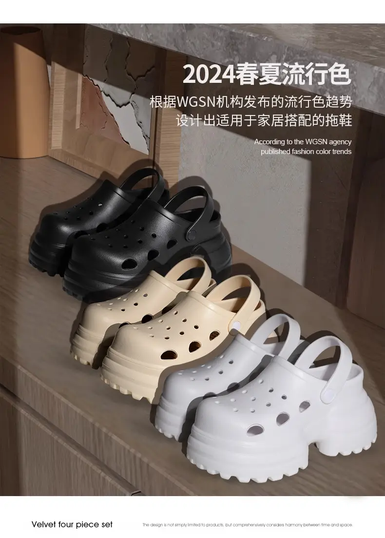 Women's Cross-border Height 11cm Sandals Summer Garden Shoes — feature 34