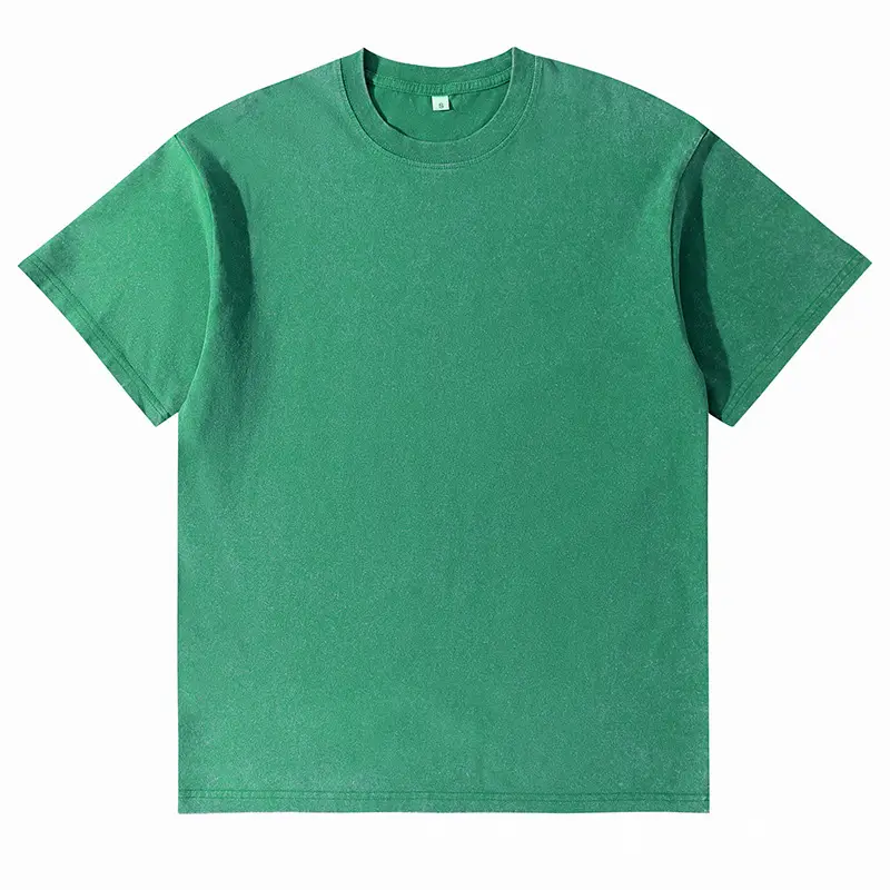 Men Pure Cotton Vintage Round Neck T-Shirt Black - Image 10
