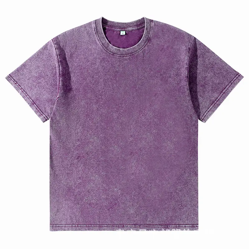 Men Pure Cotton Vintage Round Neck T-Shirt Black - Image 11