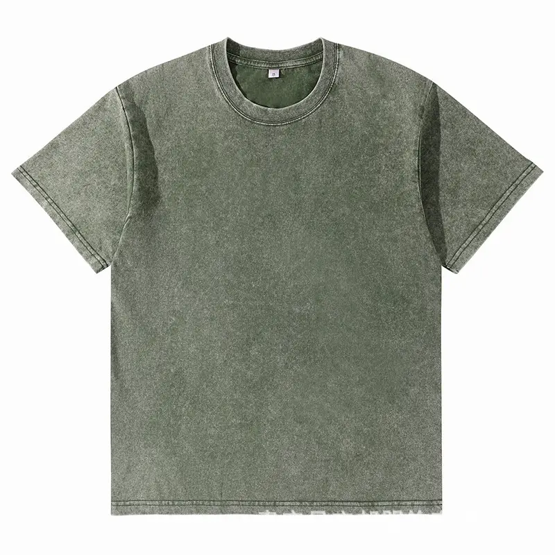 Men Pure Cotton Vintage Round Neck T-Shirt Black - Image 14
