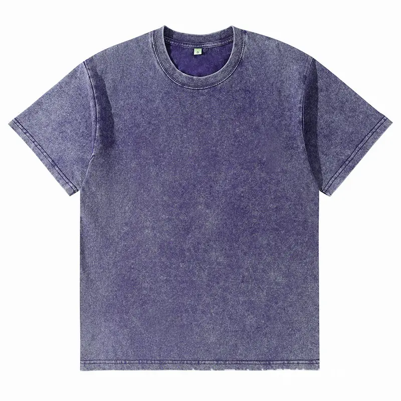 Men Pure Cotton Vintage Round Neck T-Shirt Black - Image 7