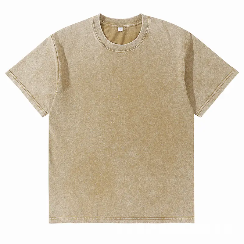 Men Pure Cotton Vintage Round Neck T-Shirt Black - Image 9