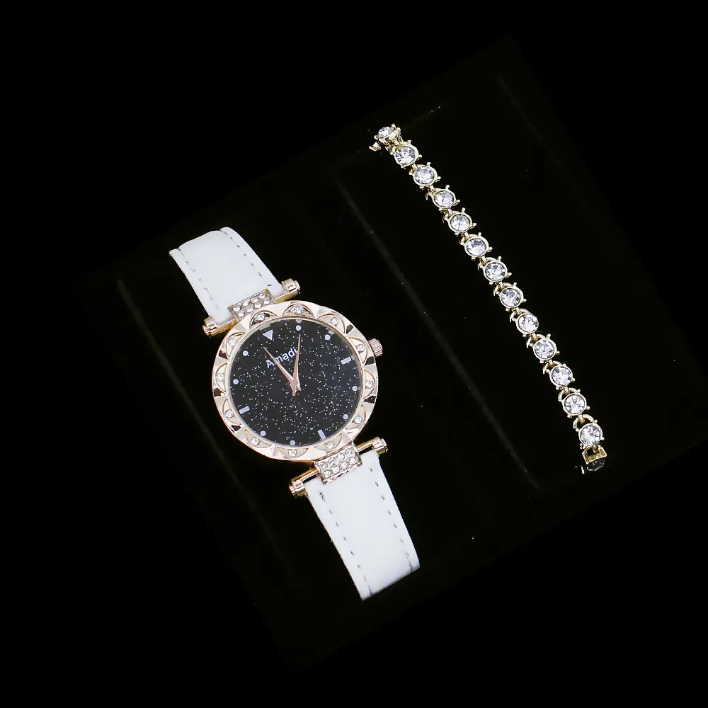 Women's Quartz Watch with Diamond Bracelet Set — feature 12