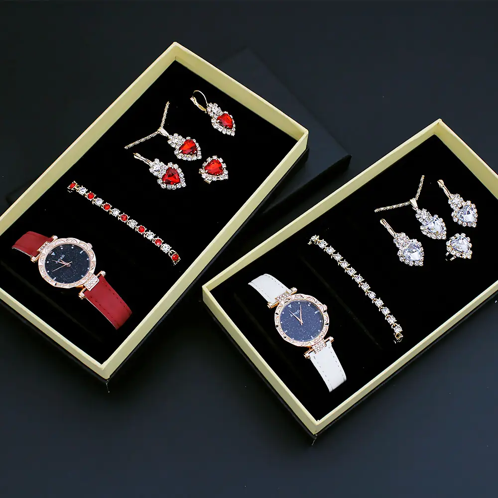 Women's Quartz Watch with Diamond Bracelet Set — feature 2