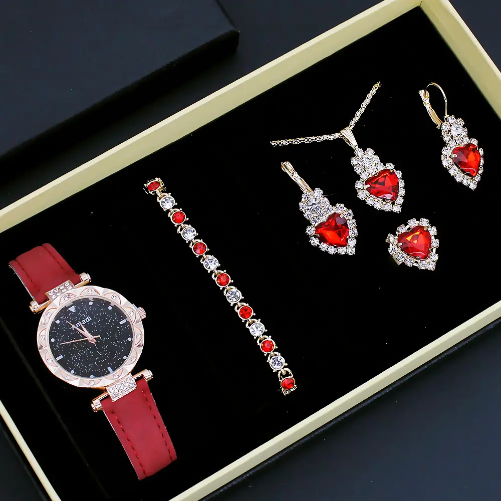 Women's Quartz Watch with Diamond Bracelet Set — feature 3