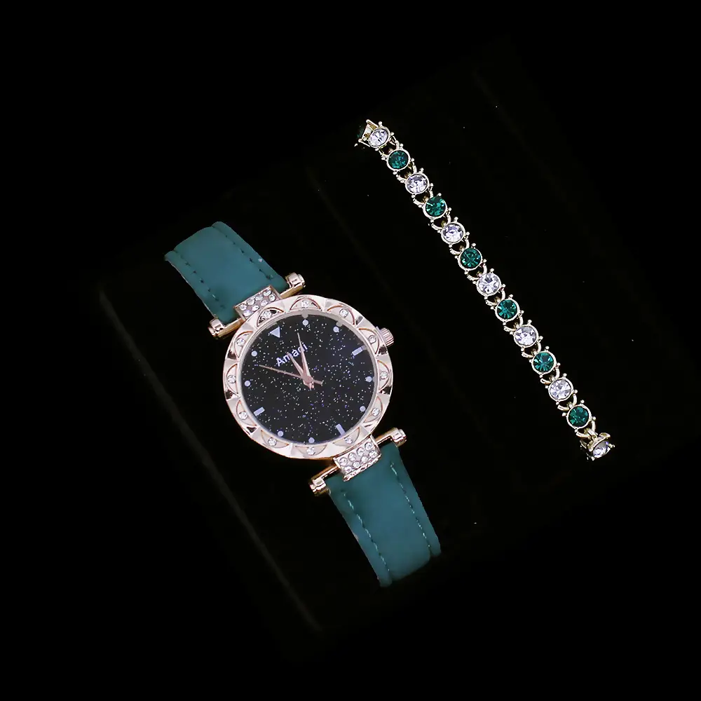 Women's Quartz Watch with Diamond Bracelet Set — feature 8