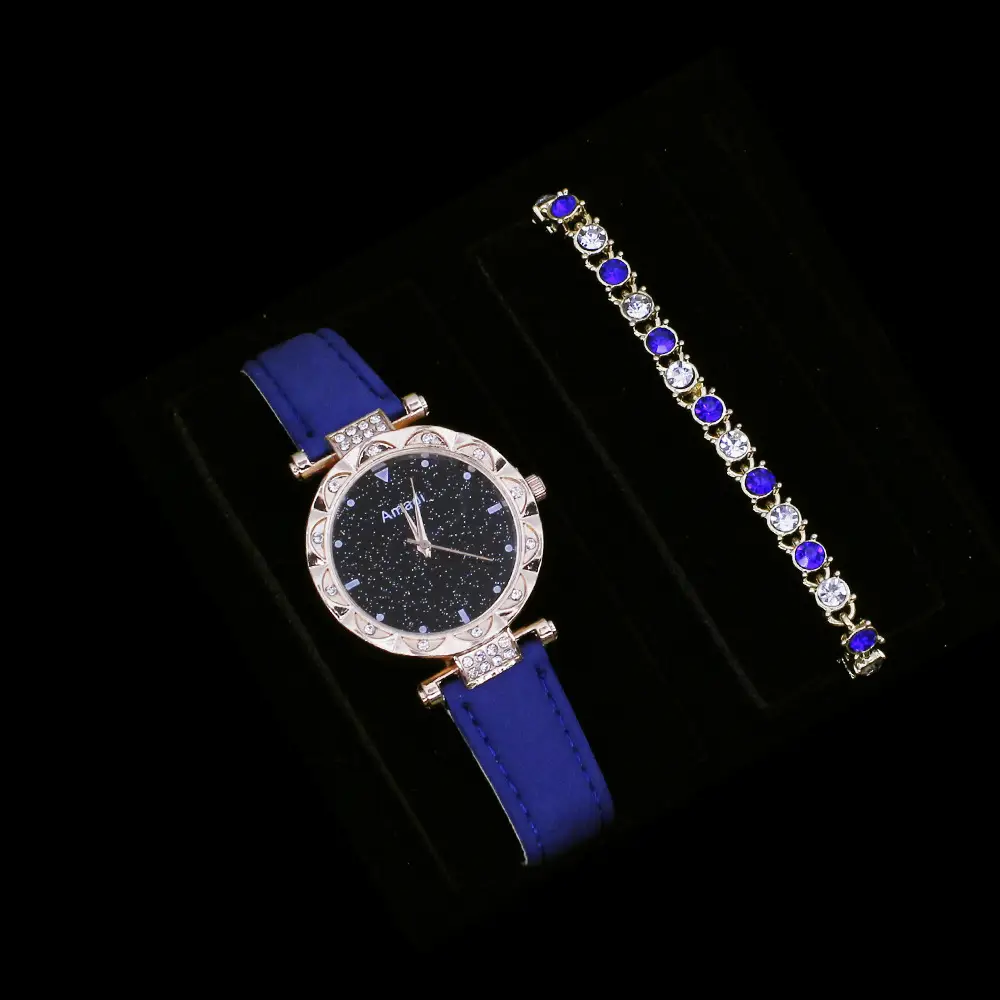 Women's Quartz Watch with Diamond Bracelet Set — feature 9