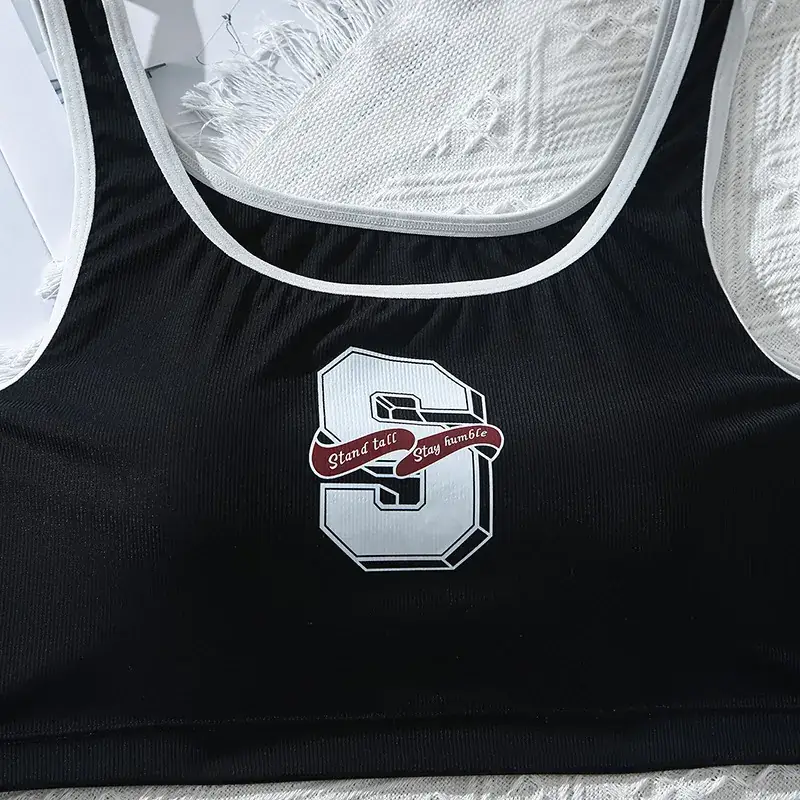 Spice Logo Back Sports Bra Black Breathable — feature 11