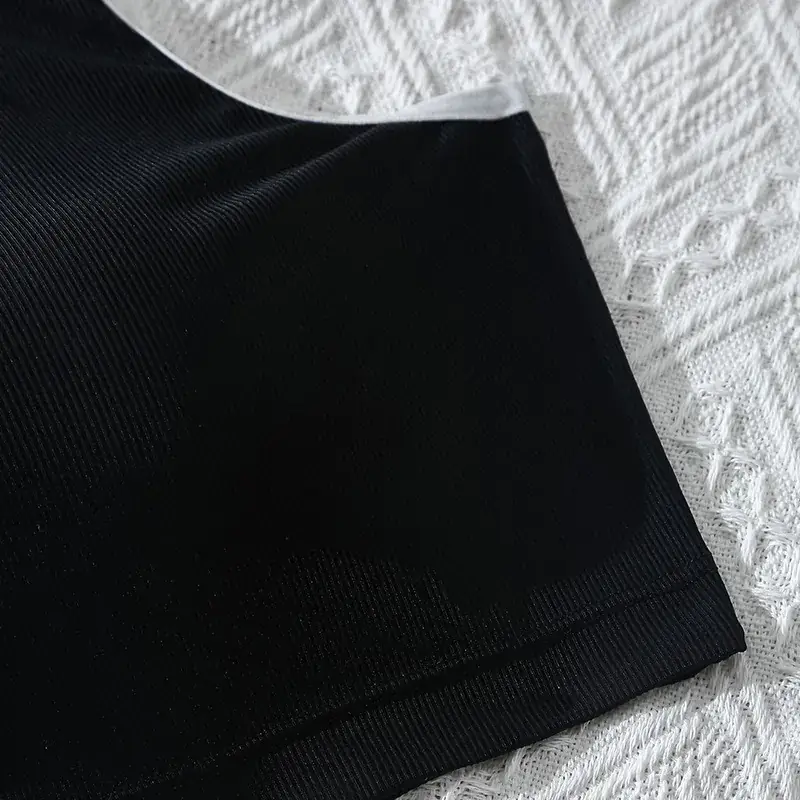 Spice Logo Back Sports Bra Black Breathable — feature 12