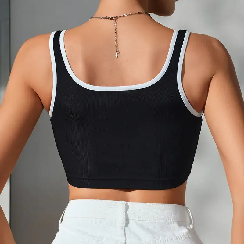 Spice Logo Back Sports Bra Black Breathable — feature 3