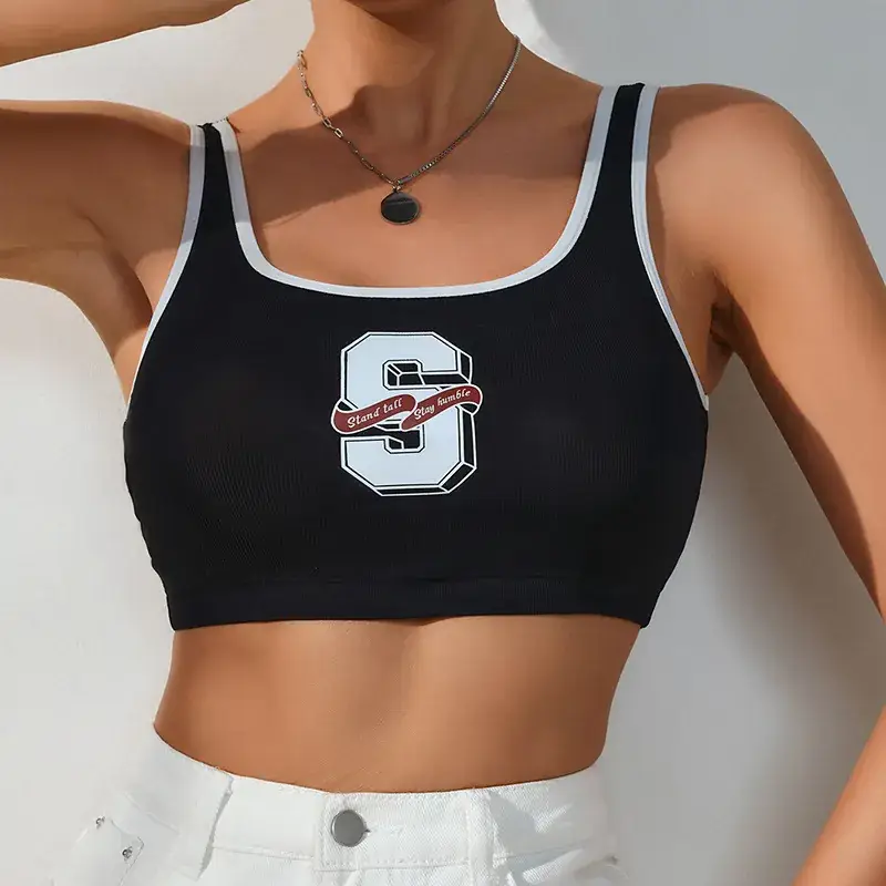 Spice Logo Back Sports Bra Black Breathable — feature 6